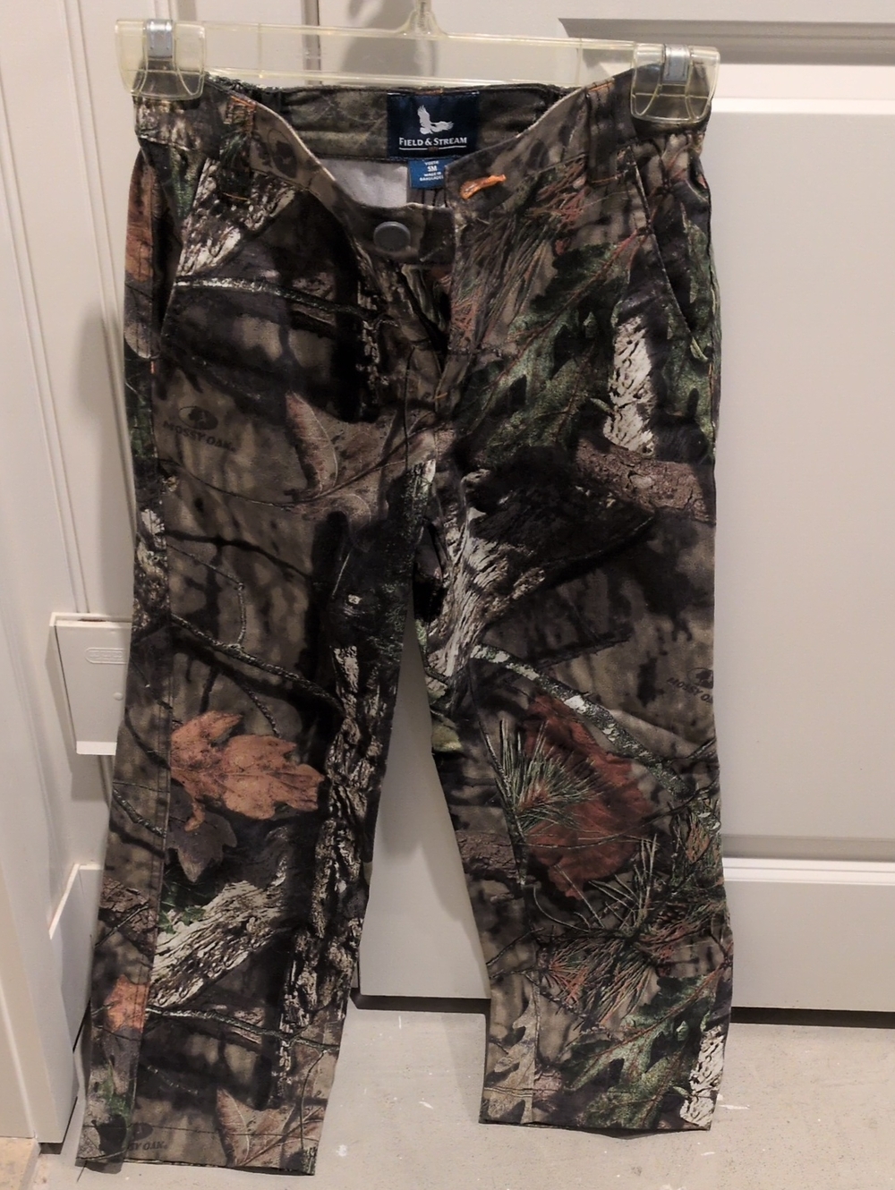Field & Stream Camo Cargo Pants - Brown Green Black Youth Size Small